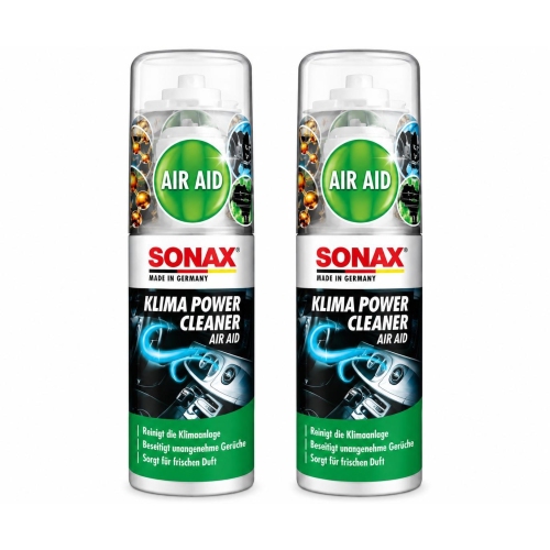 SONAX 03231000 KlimaPowerCleaner AirAid Autoreiniger Fahrzeugpflege 2x 100ml