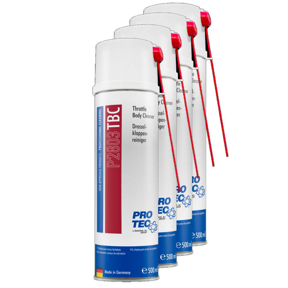 PROTEC 4x 500 ml Drosselklappenreiniger P2803 Reinigung u. Leistungssteigerung