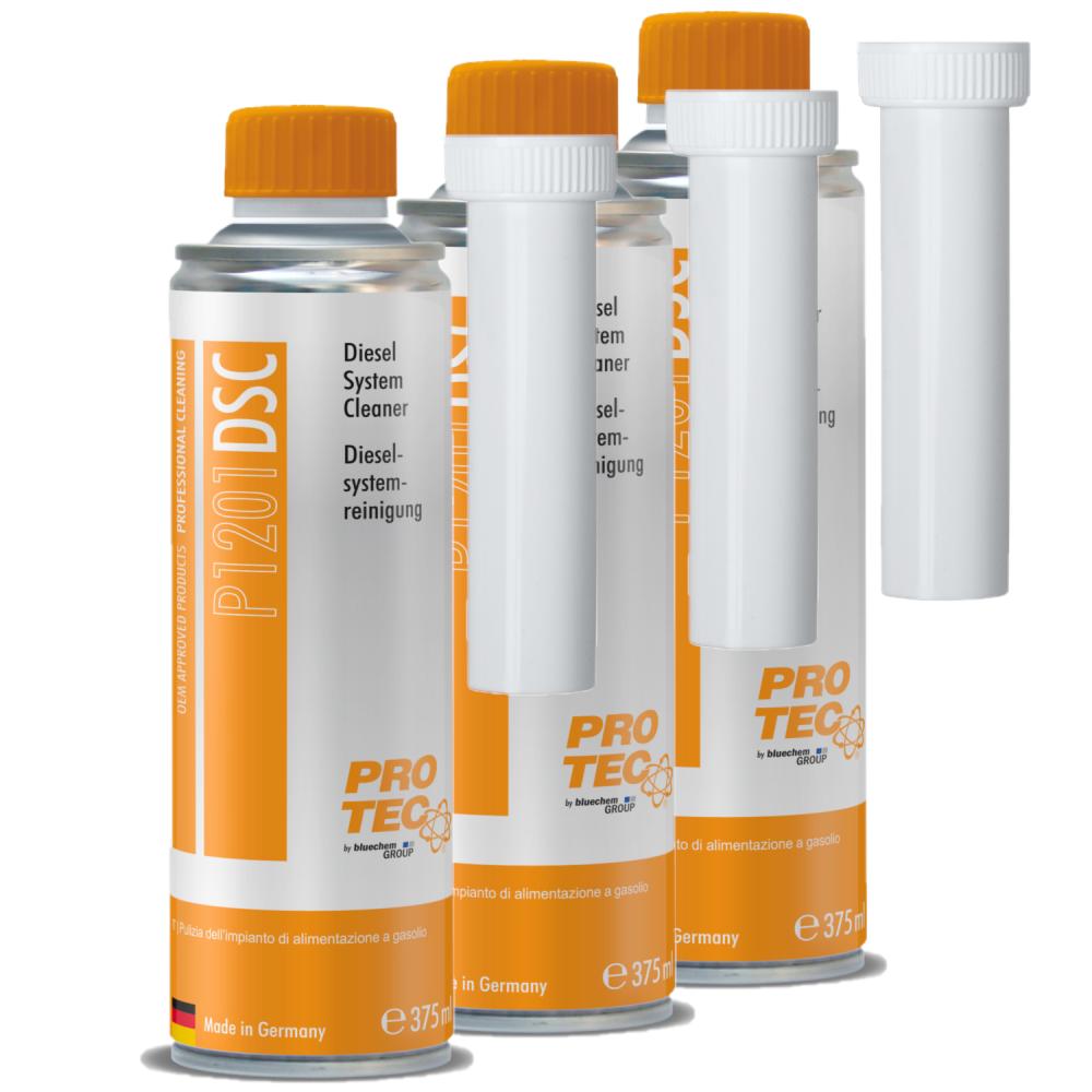 PROTEC 3x 375 ml Dieselsystemreiniger P1201 Kraftstoffsystem Diesel