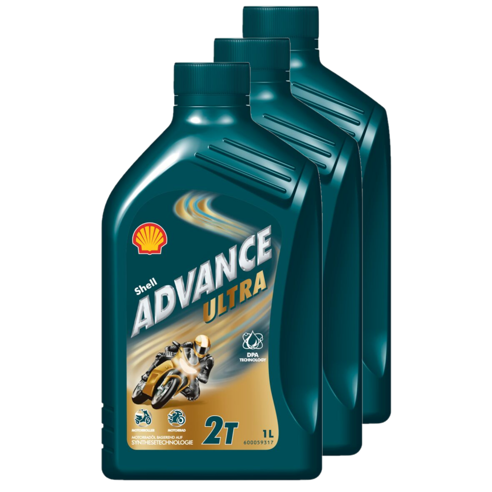 Shell 3x 1 Liter Advance Ultra 2T 550030046