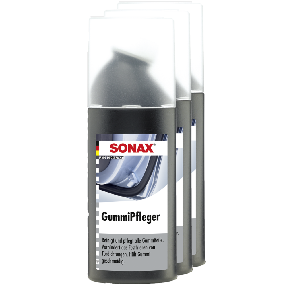 SONAX 03401000 GummiPfleger Autopflege Fahrzeugpflege Reinigung 3x 100ml