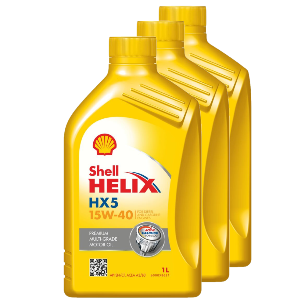 Shell 3x 1 Liter Helix HX5 15W-40 550046277