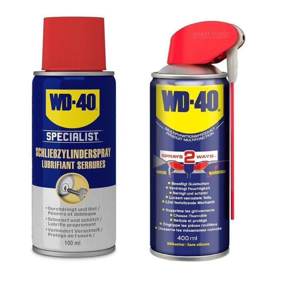 WD-40 Specialist Schließzylinderspray 100ml + Smart Straw Multifunktion 400ml