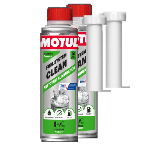 Motul 2x 300 ml Reiniger, Benzineinspritzsystem 108122 FUEL SYSTEM CLEAN AUTO