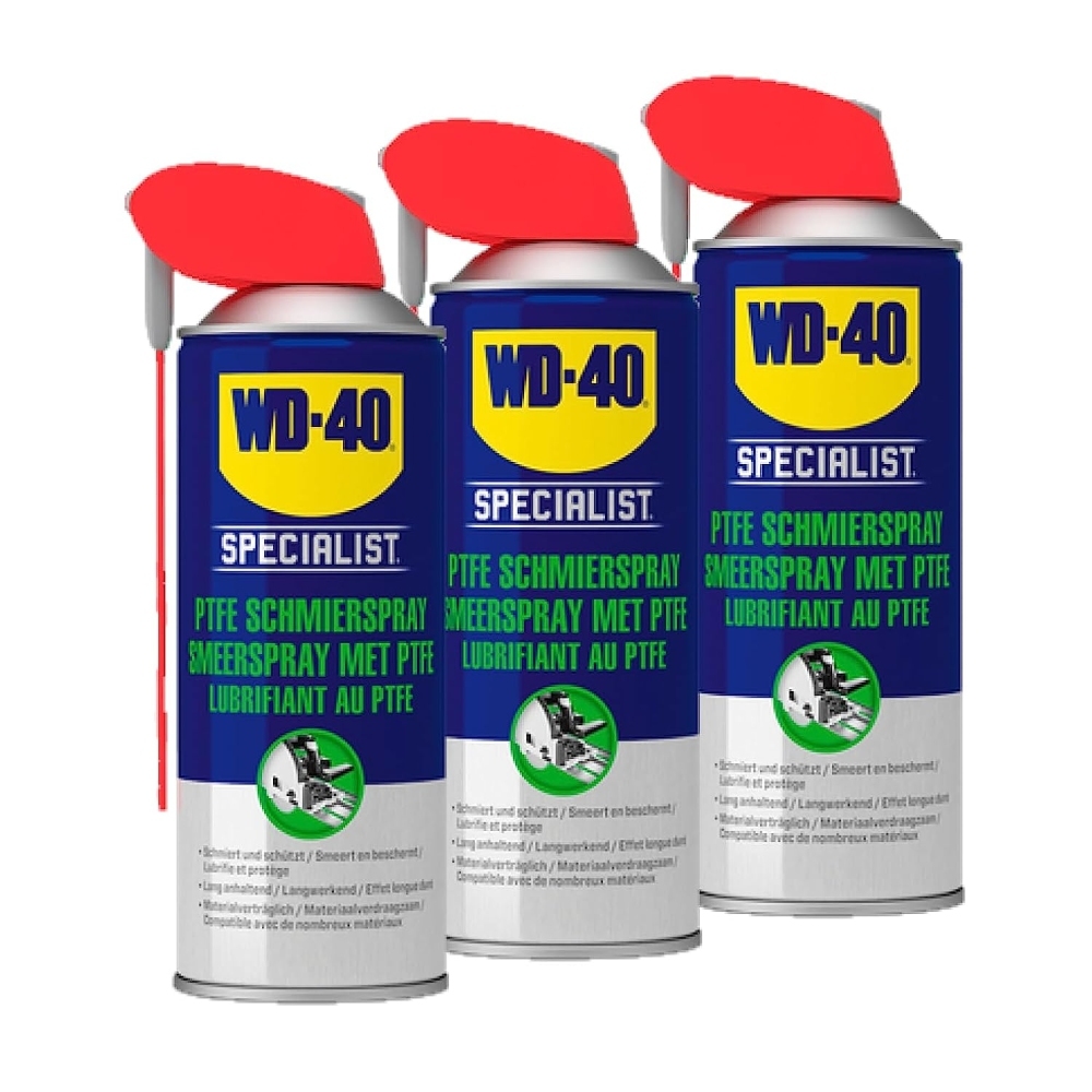 WD-40 Specialist PTFE Schmierspray Smart Straw Schmiermittel 3x400 ml Spray