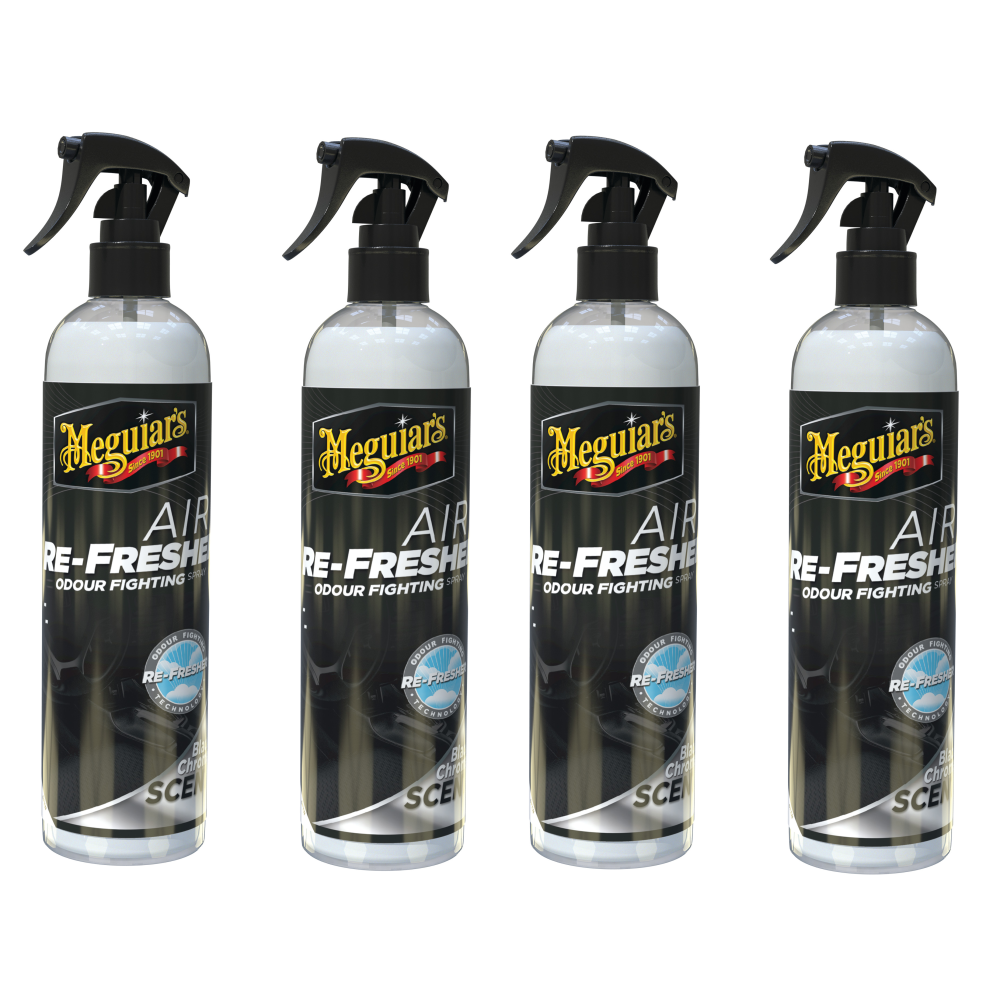 4x Meguiars Black Chrome Air Refresher Lufterfrischer Auto Duftspray 59ml