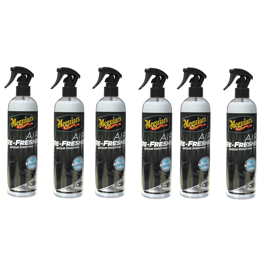 6x Meguiars Black Chrome Air Refresher Lufterfrischer Auto Duftspray 59ml