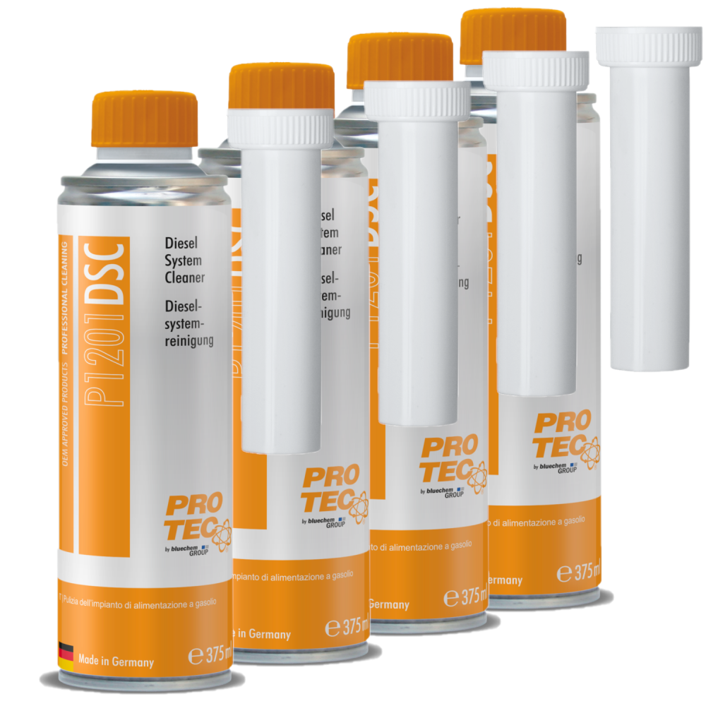 PROTEC 4x 375 ml Dieselsystemreiniger P1201 Kraftstoffsystem Diesel