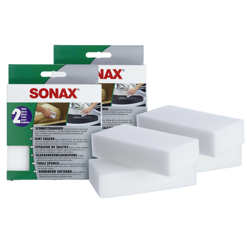 SONAX 2X 04160000 SchmutzRadierer Schuhcreme Wachs Politur Entferner 2 St&uuml;ck