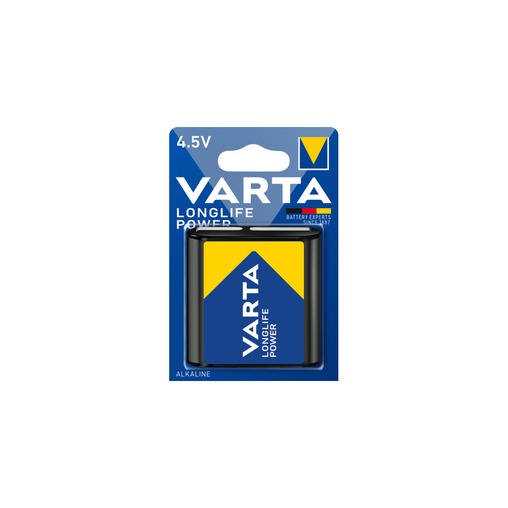 VARTA Longlife Power 4,5V Batterie langlebig und kraftvoll 1 Blister Batterien