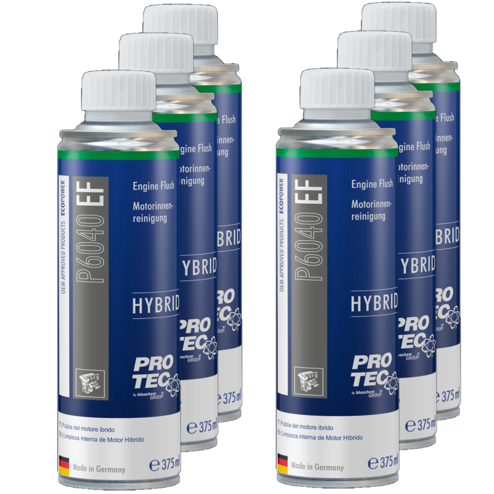 PROTEC 6x 375 ml Motorinnenreinigung Hybrid P6040 Reinigt Öl u. Schmierkreislauf