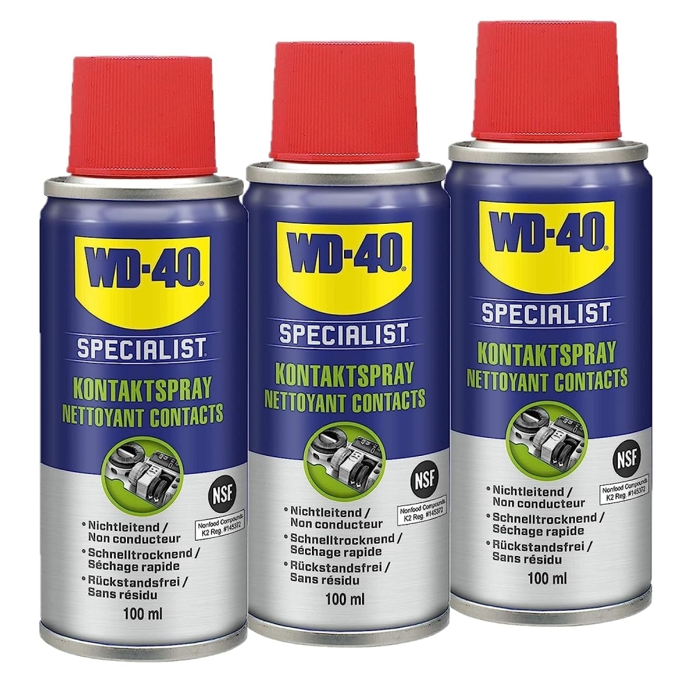 WD-40 SPECIALIST Kontaktspray Kontaktreiniger Reiniger 3x100ml Spray