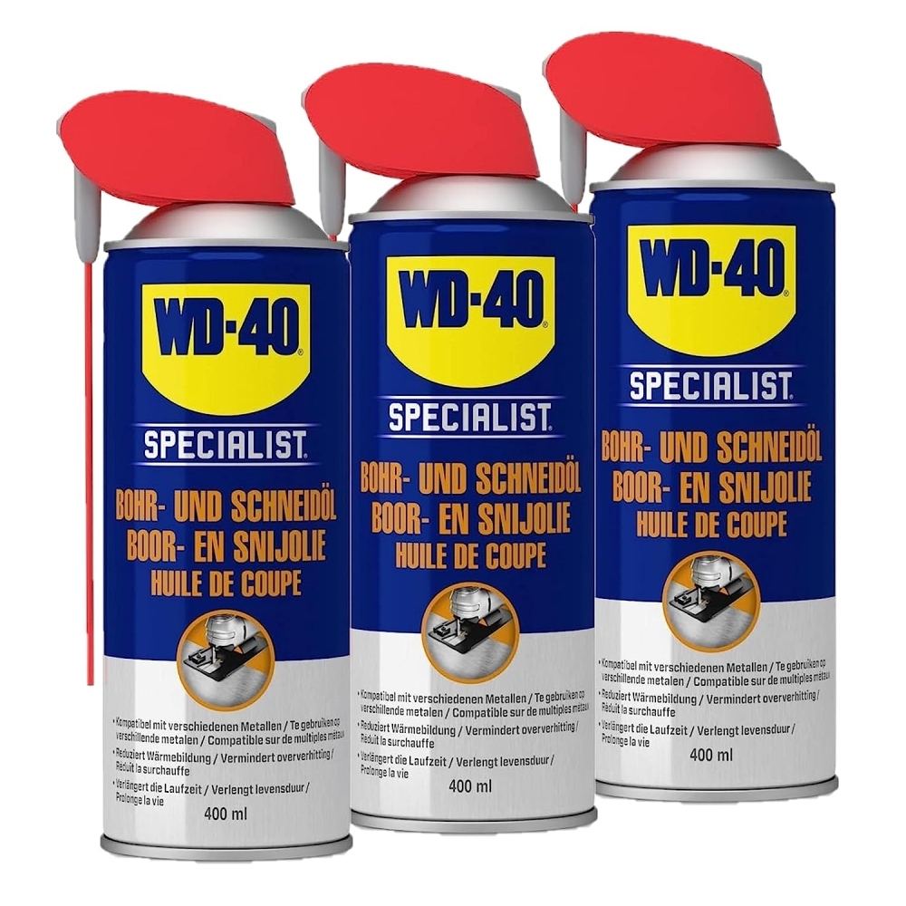 WD-40 Specialist Bohröl Schneidöl Schmiermittel 3x400 ml Pflegemittel