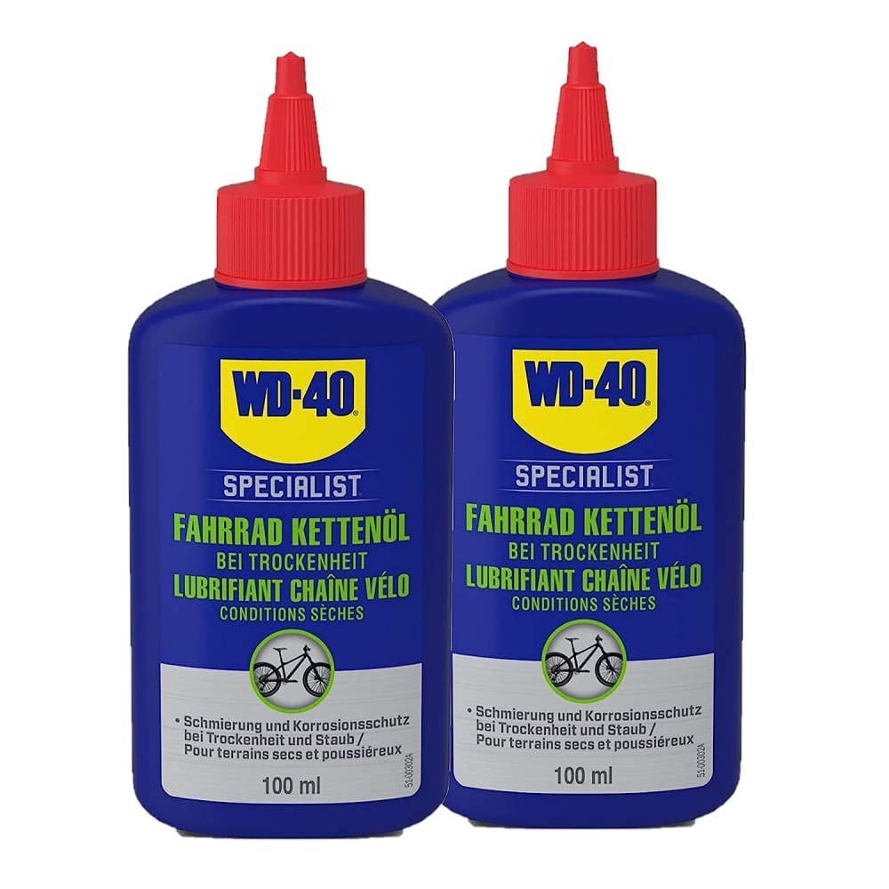 WD-40 Specialist Fahrrad Öl Kettenöl Fahrradkette 2x100ml Schmiermittel