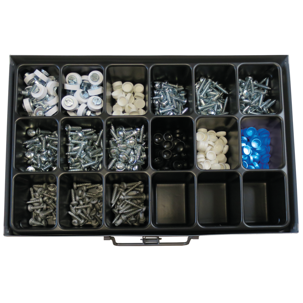 SWG Sortiment Nummernschildschrauben 18-fach bestückt - 595 Teile