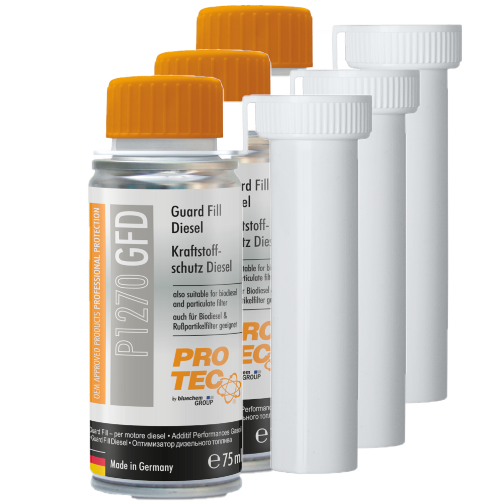 PROTEC 3x 75 ml Guard Fill Diesel P1270 Senkt Verbrauch sch�tzt vor Korrosion