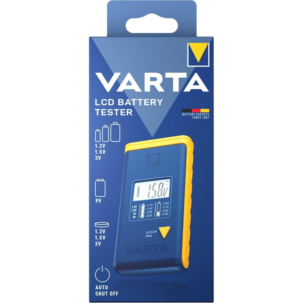 VARTA LCD Battery Tester Box LCD Handlicher Batterietester Diagnosegerät