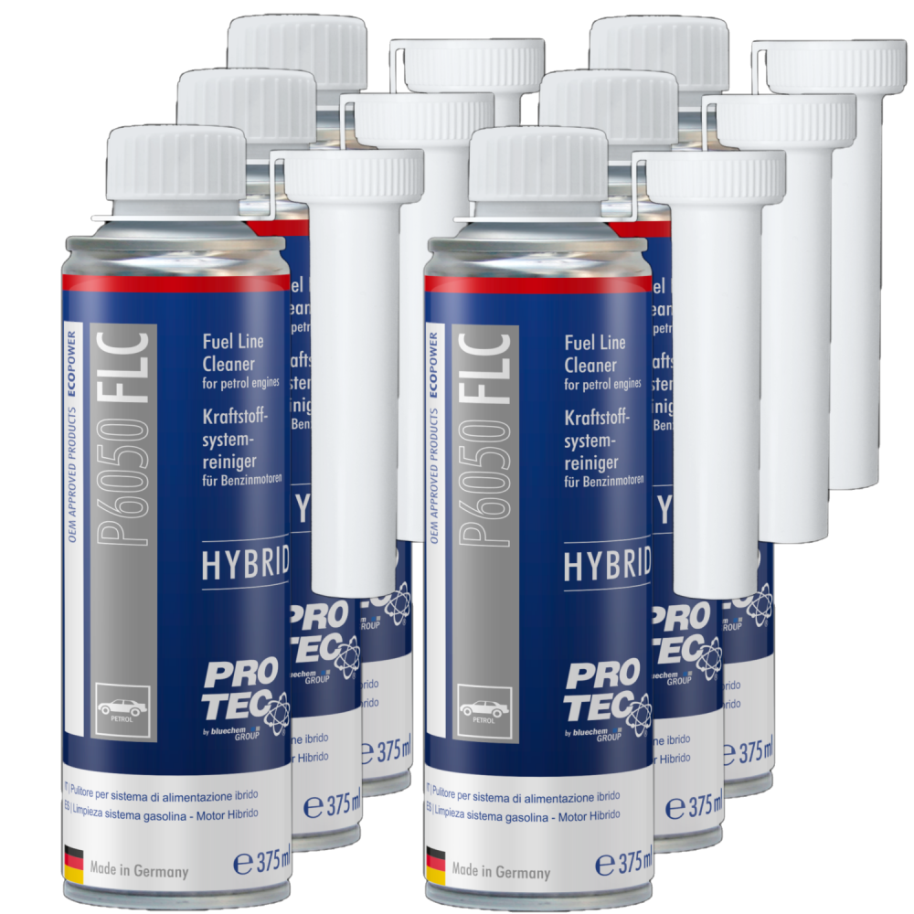 PROTEC 6x 375 ml Kraftstoffsystemreiniger Hybrid P6050 Reinigt Benzinsystem