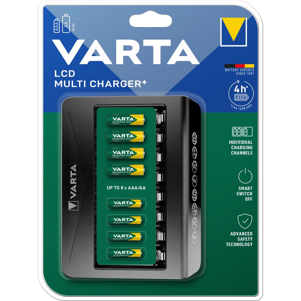 VARTA LCD Multi Charger+ Ladegerät Batterieladegerät