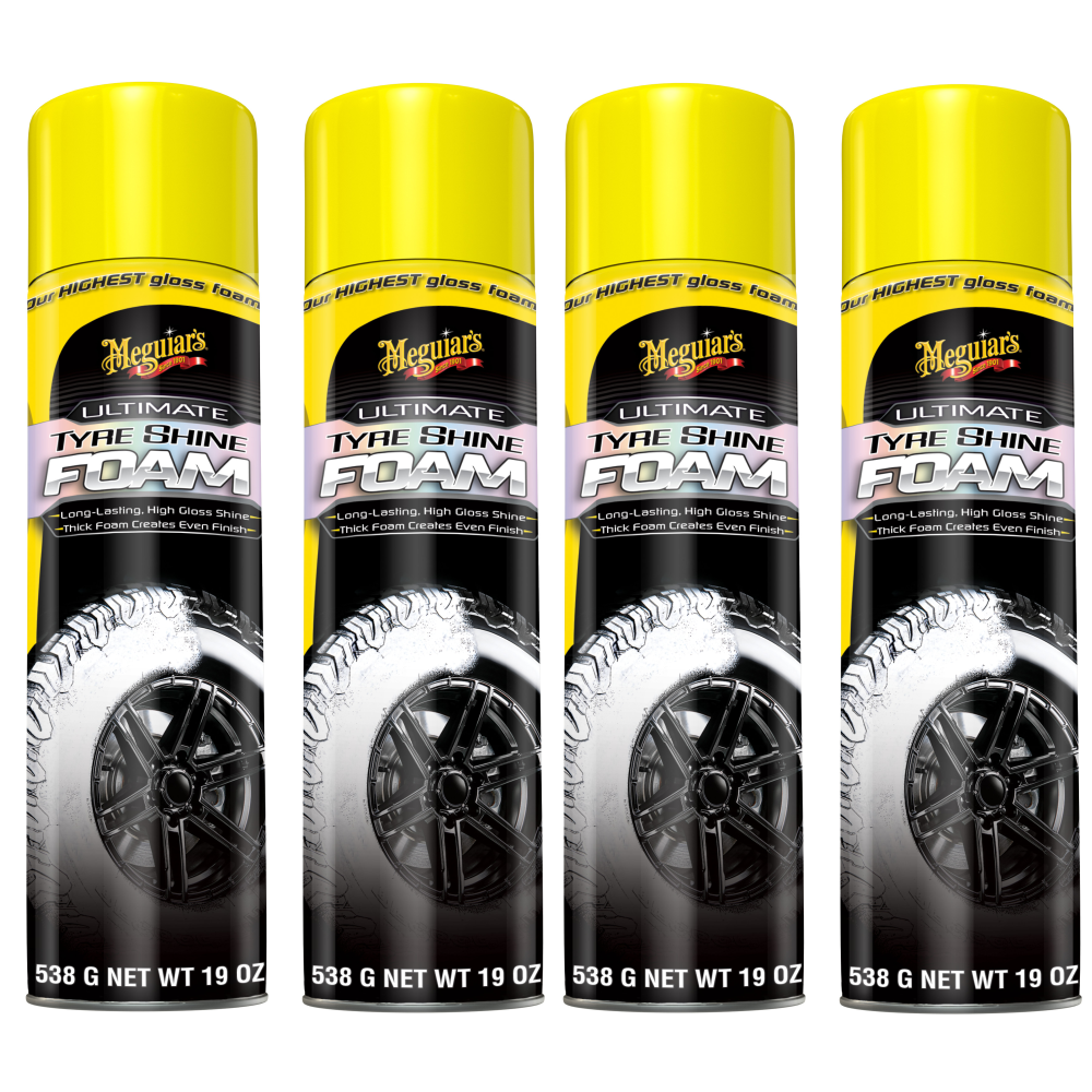 4x Meguiars 7012496747 Ultimate Insane Shine Tire Foam &ndash; Reifen Schaum 545ml