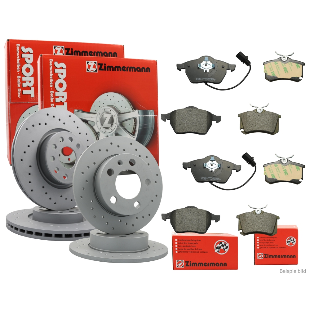 Bremsscheibe ZIMMERMANN 400.3619.52 SPORT Z f&uuml;r MERCEDES-BENZ, Vorderachse