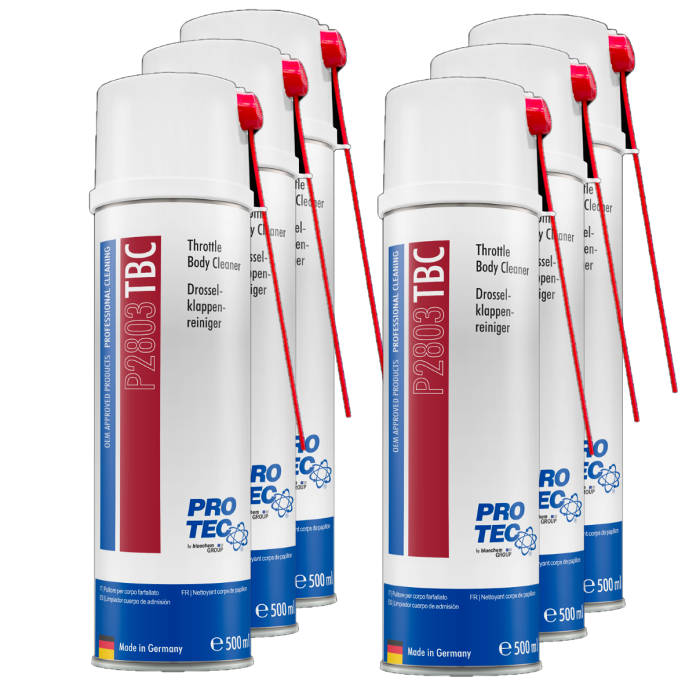 PROTEC 6x 500 ml Drosselklappenreiniger P2803 Reinigung u. Leistungssteigerung