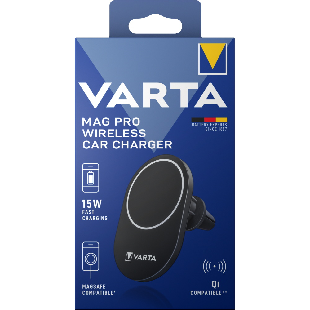VARTA Mag Pro Wireless Car Charger Box Ladestation fürs Auto Ladegerät Kabellos