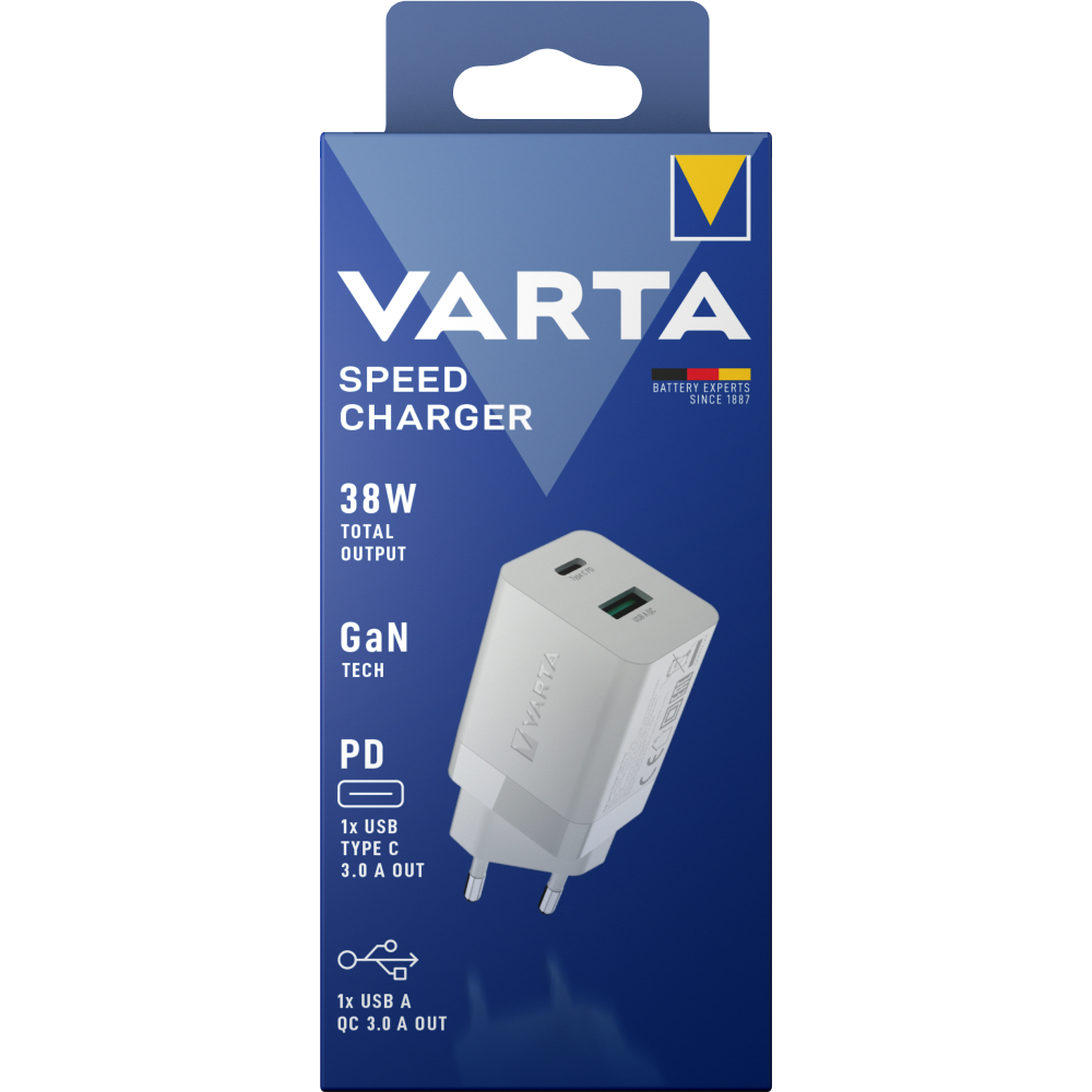 VARTA Speed Charger 38 W Box Ladegerät Ladestecker Adapter