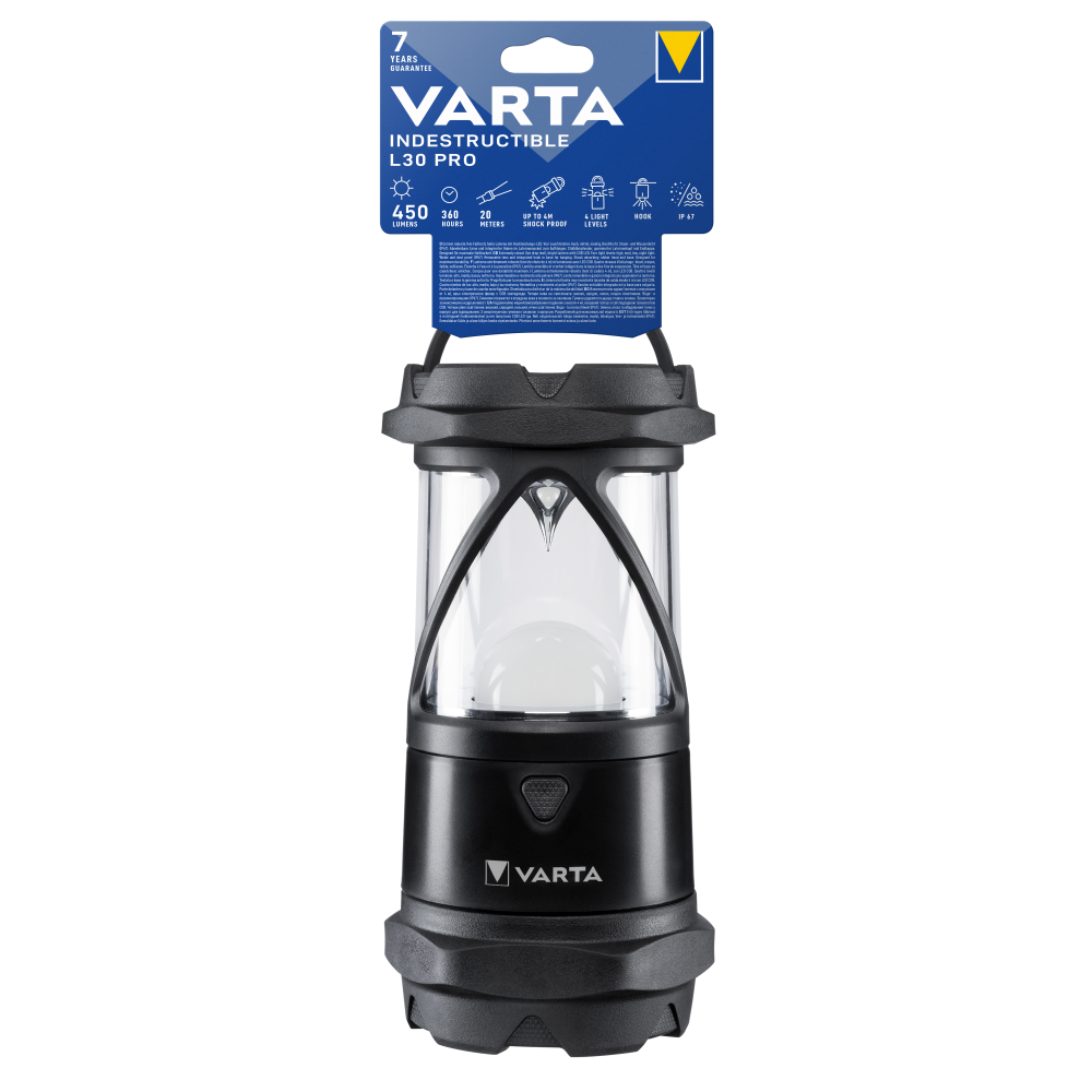 VARTA Indestructible L30 Pro Taschenlampe Lampe Handlampe ohne Batterien