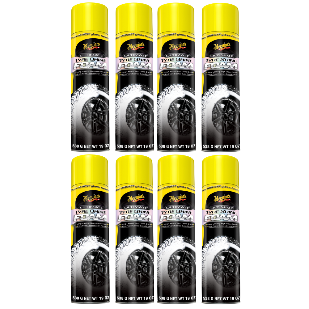 8x Meguiars 7012496747 Ultimate Insane Shine Tire Foam &ndash; Reifen Schaum 545ml