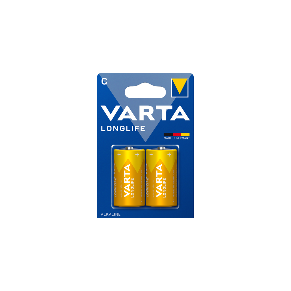 VARTA Longlife Batterie C langlebig und zuverlässig Blister 2 Batterien