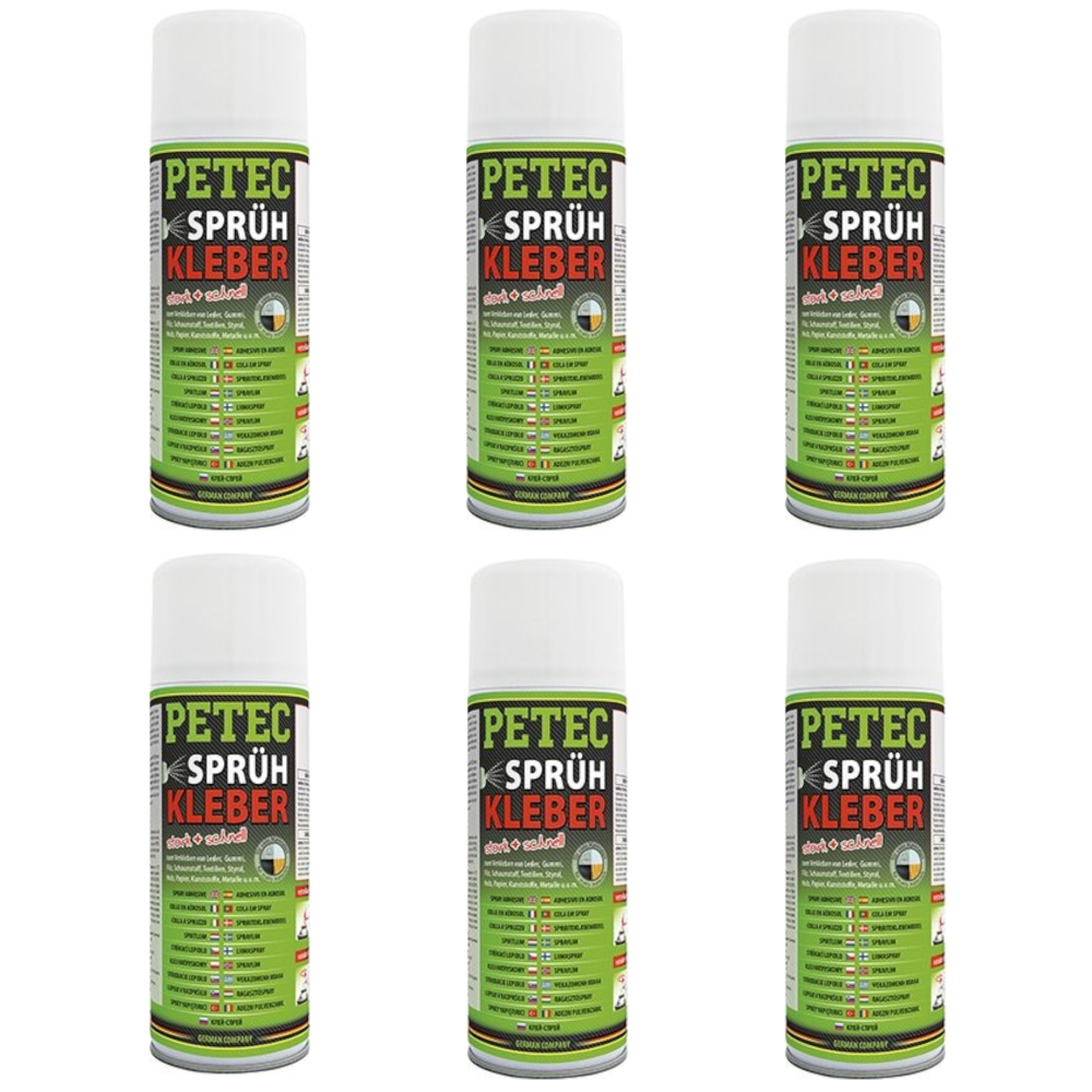 Gummiklebstoff PETEC 94340 SPRÜHKLEBER, transparent für