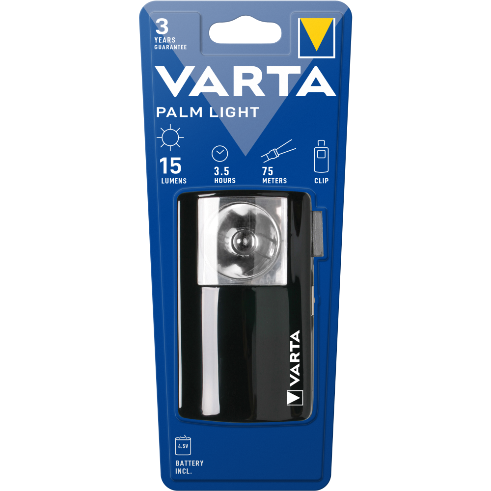 VARTA Palm Light Taschenlampe Handlampe Lampe mit Batterie 3R12
