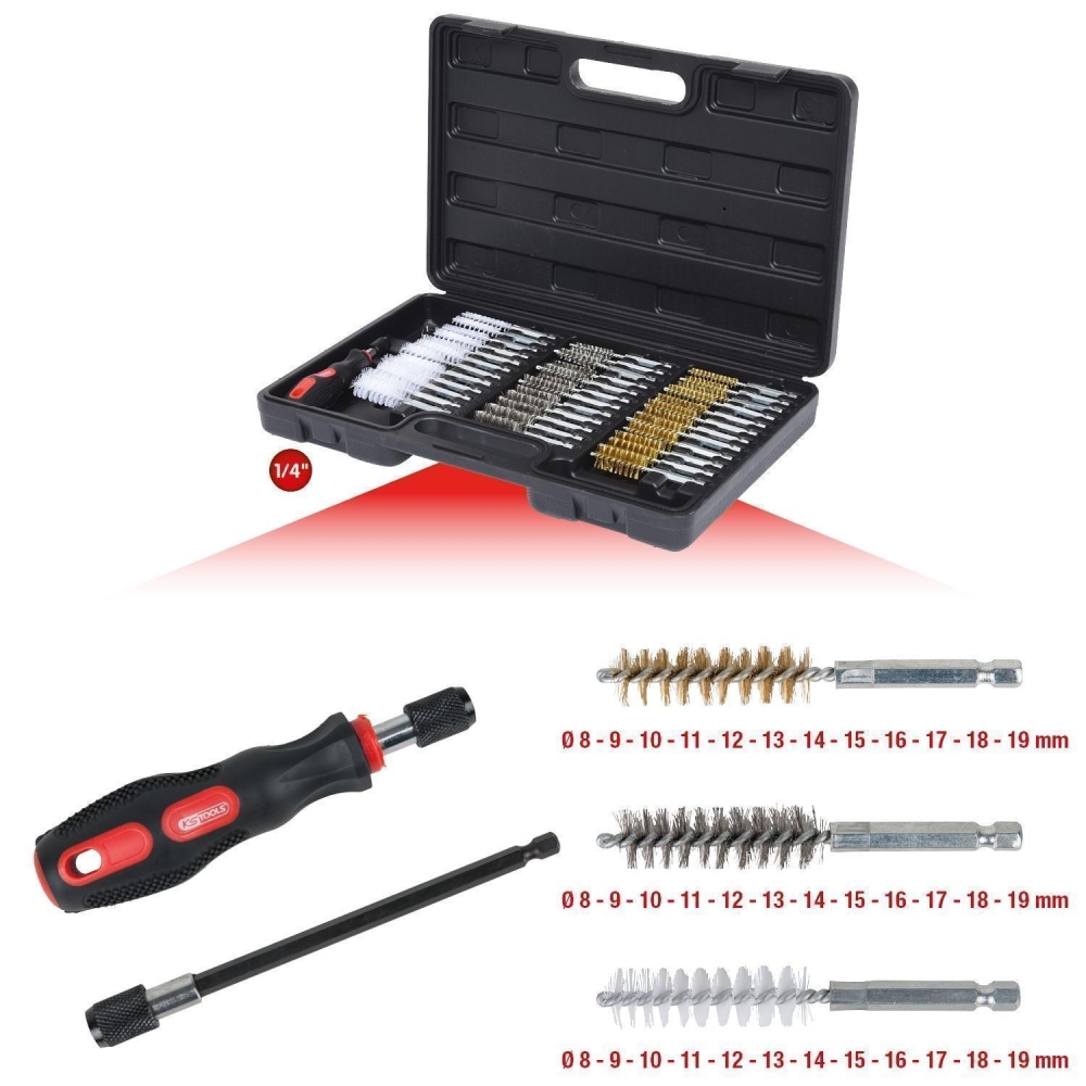 Reinigungsbürsten-Satz KS TOOLS 340.0010 für