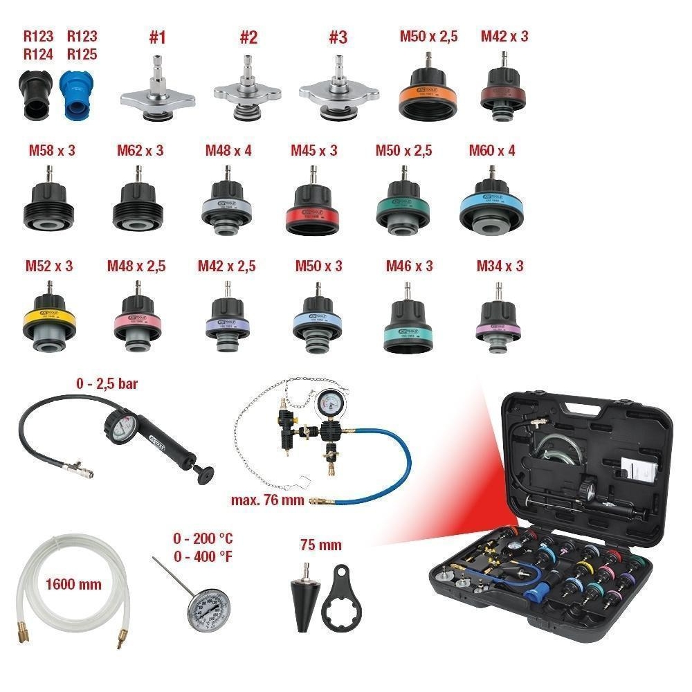 Prüfset, Kühlsystemdruck KS TOOLS 150.1930 für