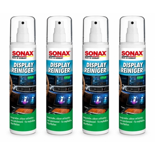 SONAX 03921000 DisplayReiniger Bildschirmreiniger Touchscreen Navi 4x 300ml