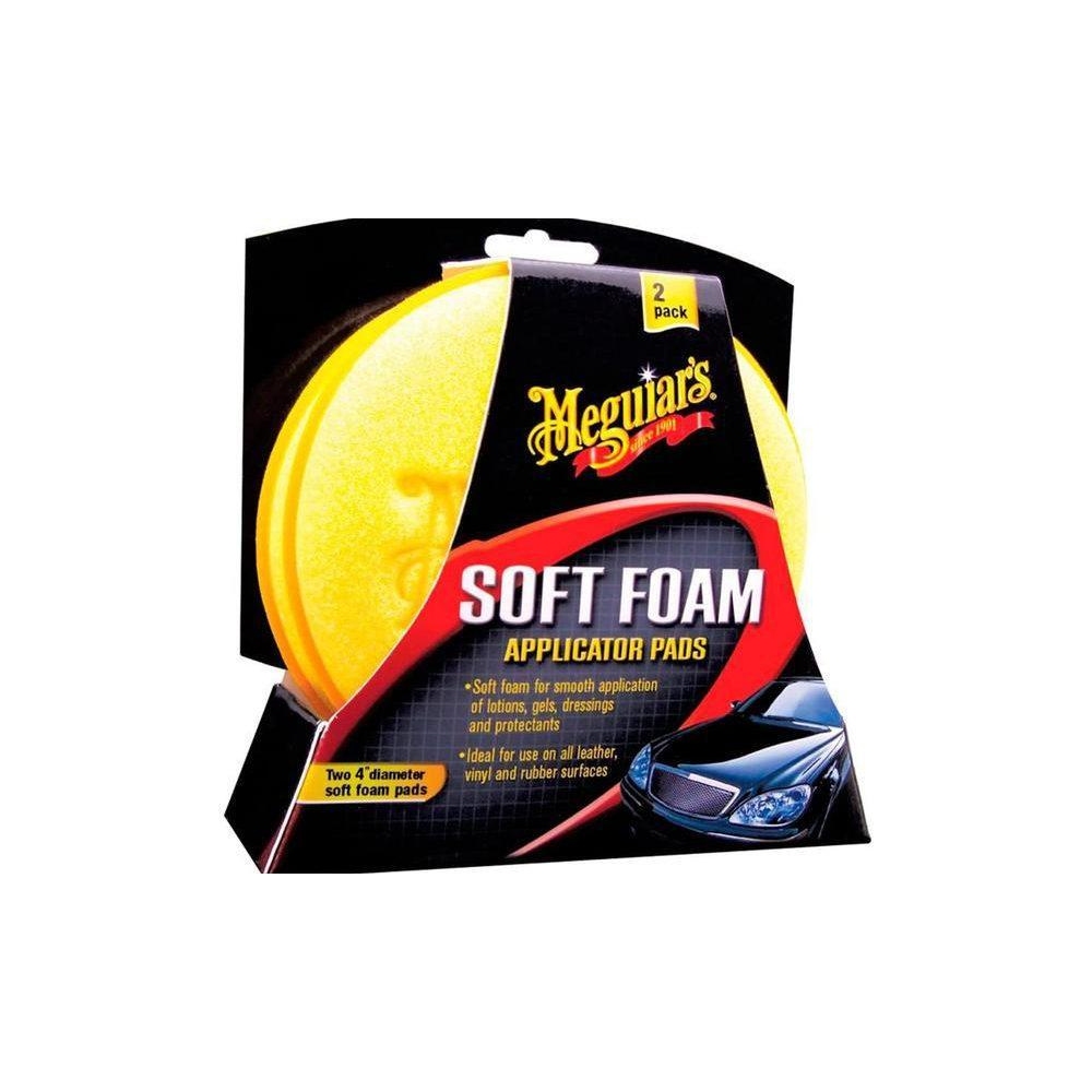 Meguiar&rsquo;s Soft Foam Applicator Pads &ndash; 2er Pack Auftragsschw&auml;mme Auto Pflege