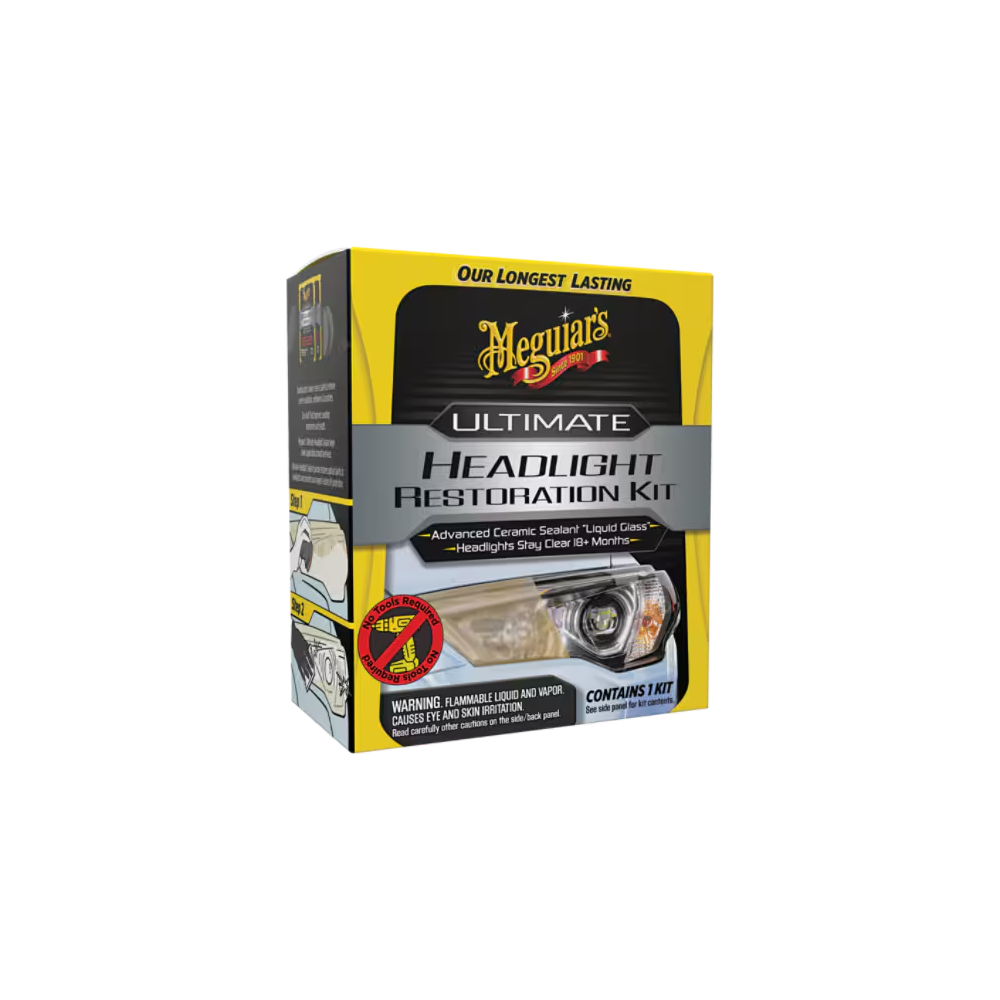 Meguiar&rsquo;s Ultimate Headlight Kit &ndash; Scheinwerfer reinigen, polieren + versiegeln