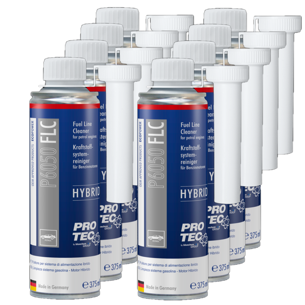 PROTEC 8x 375 ml Kraftstoffsystemreiniger Hybrid P6050 Reinigt Benzinsystem