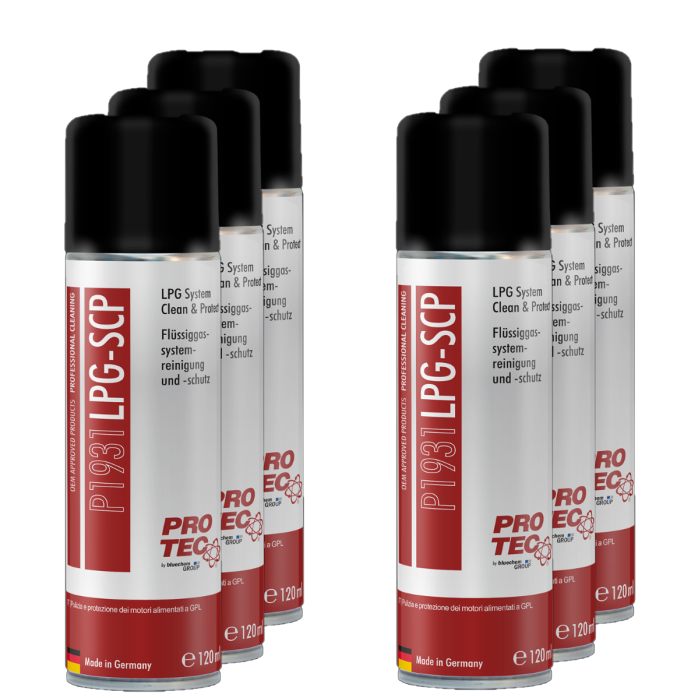 PROTEC 6x 120 ml Fl�ssiggassystemreinigung P1931 Schutz vor Verschlei� Korrosi