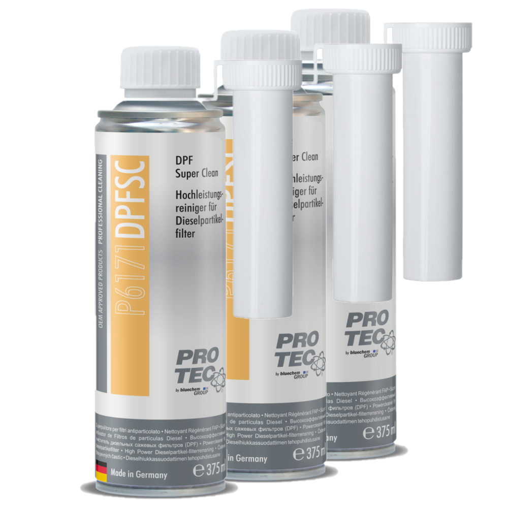 PROTEC 3x 375 ml Hochleistungsreiniger für Dieselpartikelfilter DPF P6171