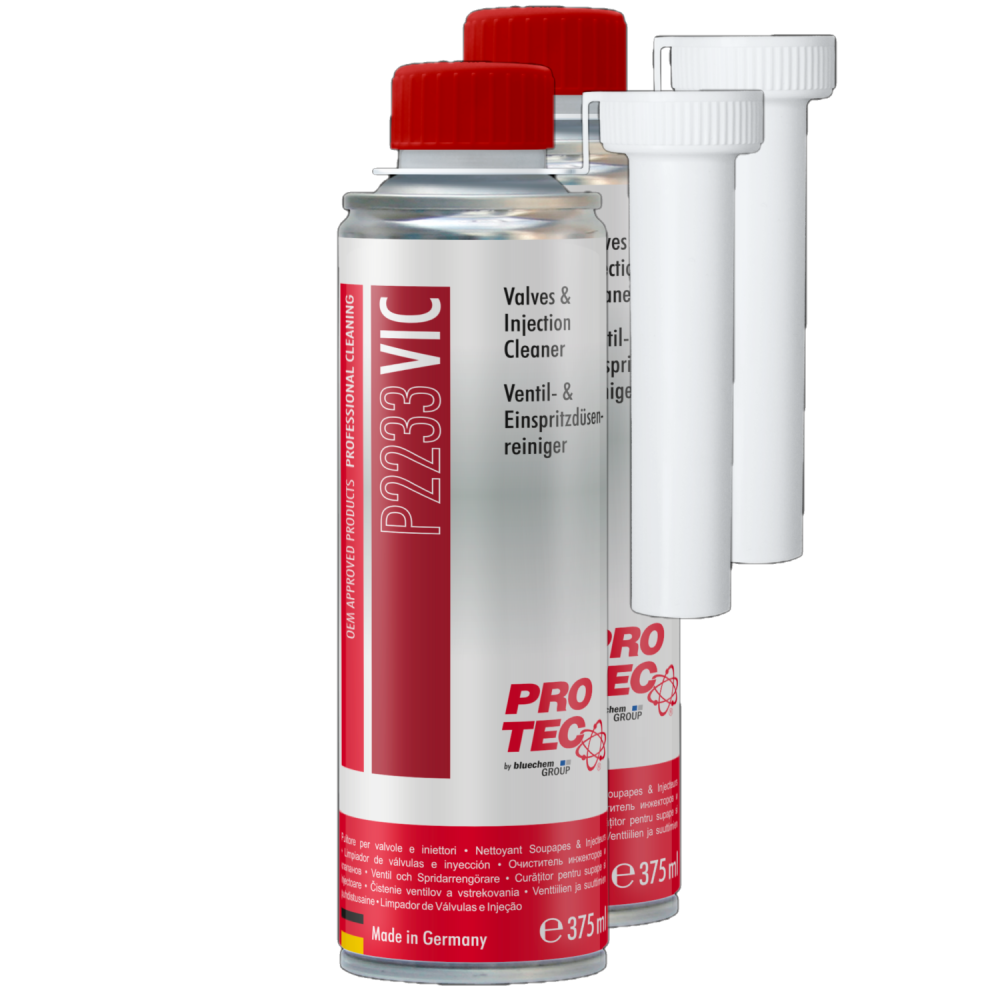 PROTEC 2x 375 ml Ventil- und Einspritzdüsenreiniger P2233 - für Benzinmotoren