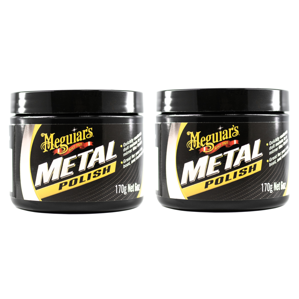 2x Meguiars Metal Polish Metallpolitur Chrom Edelstahl Alu Glanzpflege 177ml