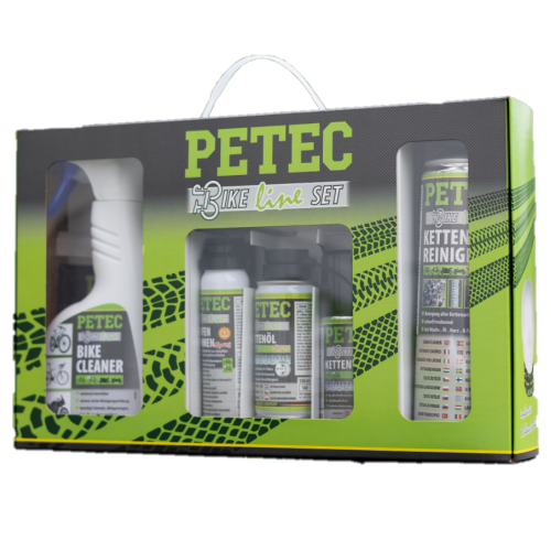 PETEC 99190 Bike-Line-Set 5-teilig Fahrrad Pflege & Wartungsset