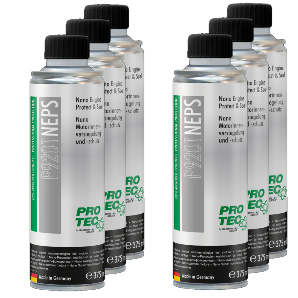 PROTEC 6x 375 ml Nano Motorinnenversiegelung u. -schutz P9201 Ölkreislauf Pflege