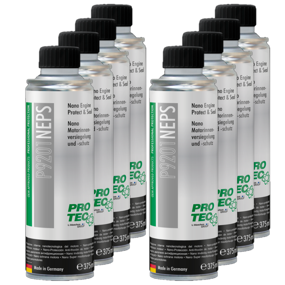 PROTEC 8x 375 ml Nano Motorinnenversiegelung u. -schutz P9201 Ölkreislauf Pflege