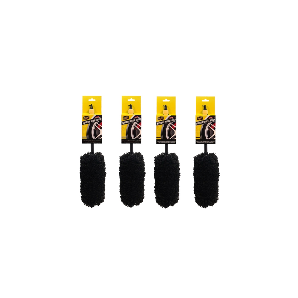 4x Meguiars 7100315802 Supreme Wheel Brush Large &ndash; Felgenb&uuml;rste gro&szlig; + robust