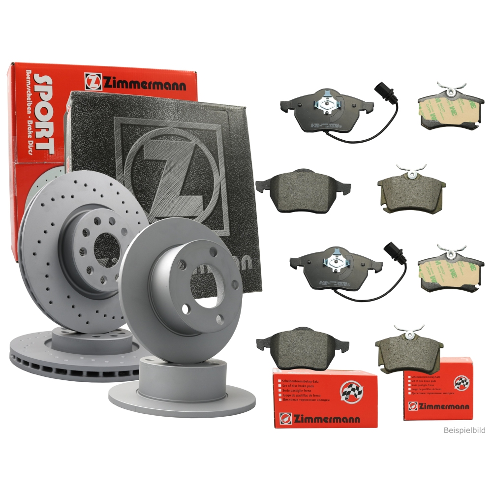 Bremsscheibe ZIMMERMANN 600.3243.52 SPORT Z f&uuml;r VAG, Vorderachse