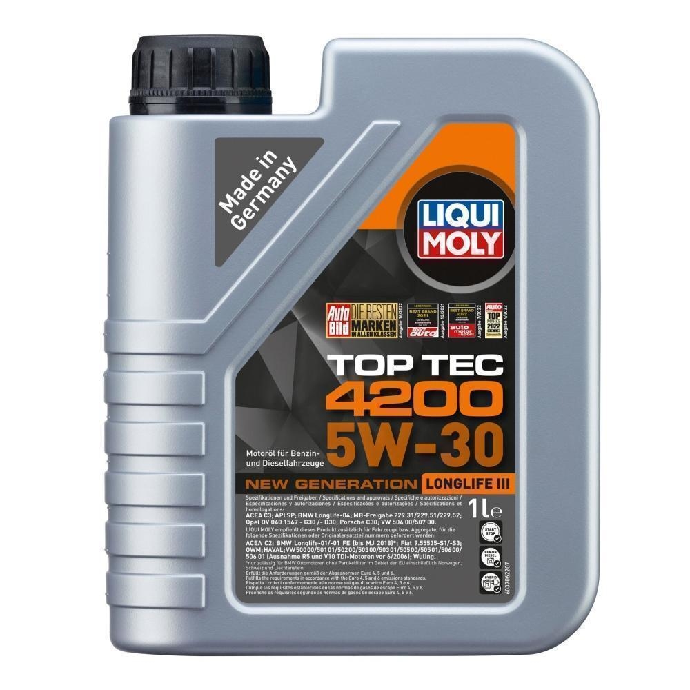 Motoröl LIQUI MOLY 3706 Top Tec 4200 5W-30 New Generation für
