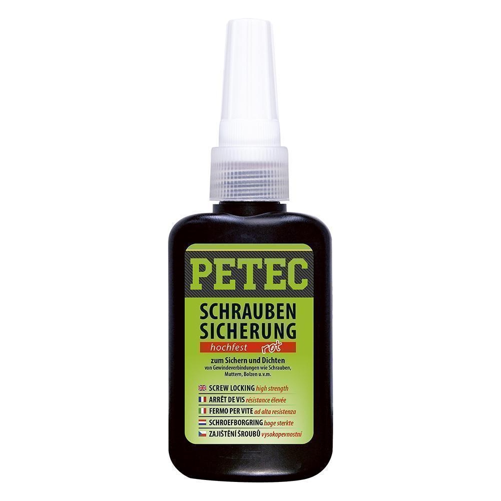 Schraubensicherung PETEC 92050 SCHRAUBENSICHERUNG HOCHFEST, rot für